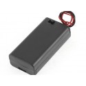 2 X 1.5V Aa Battery Holder With Cover And On Off Switch