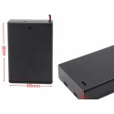 Plastic Covered Battery Cell Holder For 3 X Aa Battery With On Off Switch