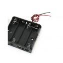 4 X 1.5V Aaa Battery Holder With Cover And On Off Switch