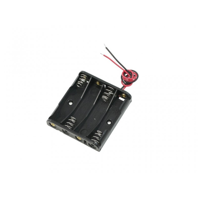 4 X 1.5V Aaa Battery Holder With Cover And On Off Switch