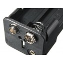 4 X Aa Battery Back To Back Holder Case Box