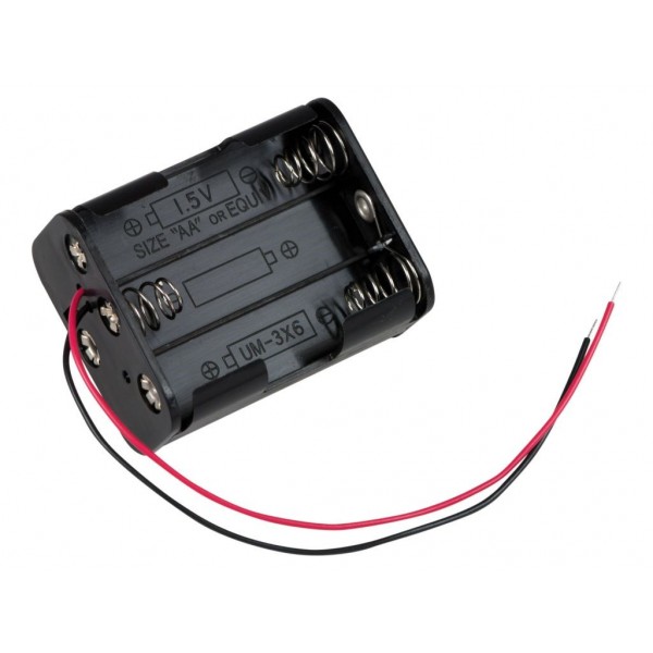 6 X Aa Battery Holder Box (Back To Back) Without Cover