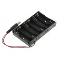 6 X 1.5V Aa Battery Holder With Dc 2.1 Power Jack