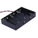 6 X 1.5V Aa Battery Holder With Dc 2.1 Power Jack