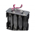 12V 8 X Aa Battery Clip Slot Holder Stack Box Case