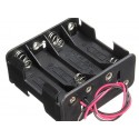 12V 8 X Aa Battery Clip Slot Holder Stack Box Case