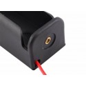Black Plastic Storage Box Case Holder For Battery 1 X 18650 Cell Box 