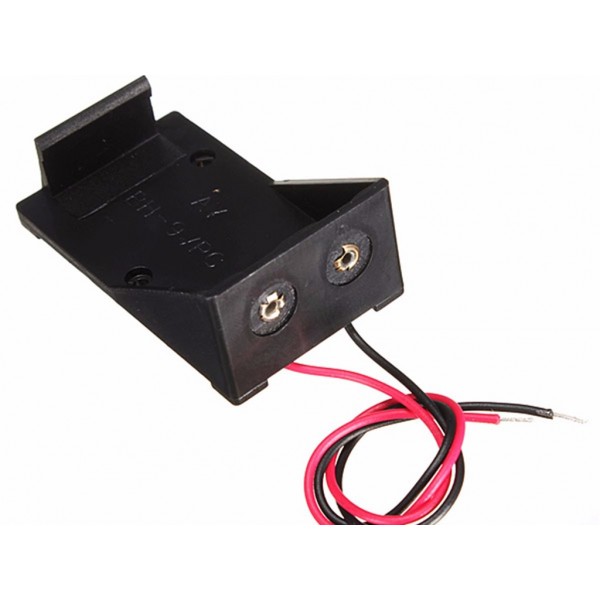 9V Battery Holder With Dc Jack