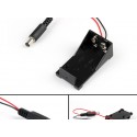 9V Battery Holder With Dc Jack