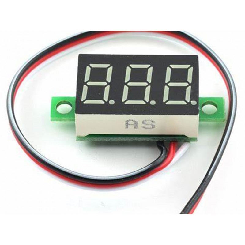 Two Wire Voltmeter 0.36 Inch Dc 4.5 30V Digital Voltmeter