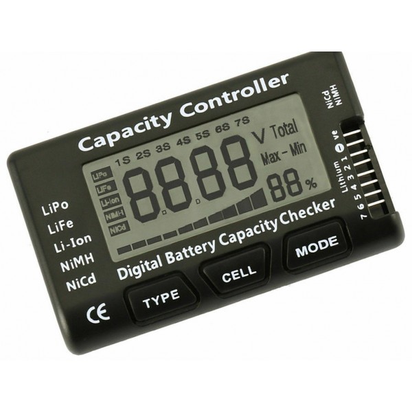 2.1 Inch Rc Cellmeter 7 Digital Battery Capacity Checker For Nicd Nimh Lipo Life Li Ion
