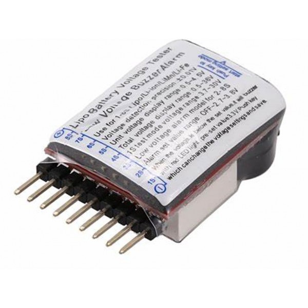 Lipo Battery Voltage Checker 1S 8S With Buzzer