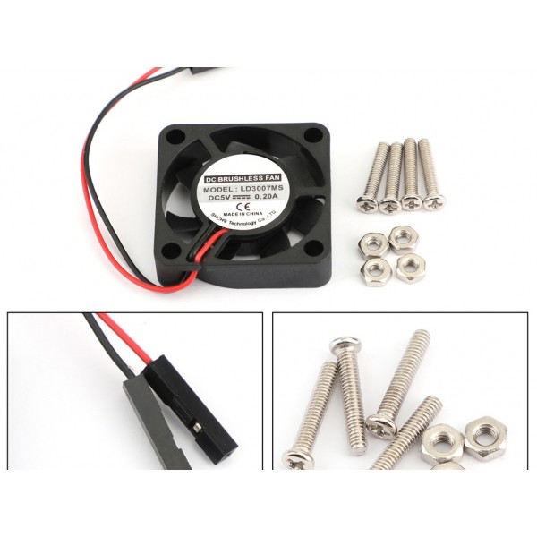 5V 0.2A 3007 Cooling Fan For Raspberry Pi And 3D Printer