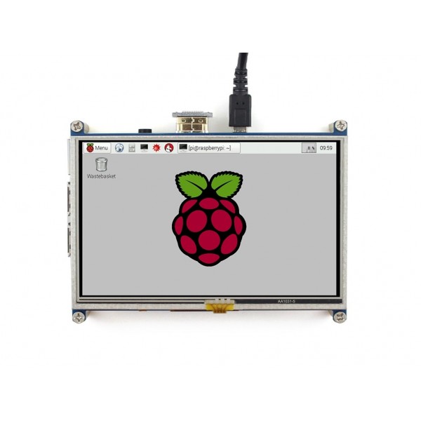 7″-Tft Lcd 800×480 Hdmi Usb For Raspberry Pi