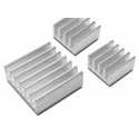 Set Of Aluminum Heatsink For Raspberry Pi (1-Large And 2-Small With Sticker)