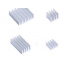 Set Of Aluminum Heatsink For Raspberry Pi (1-Large And 2-Small With Sticker)