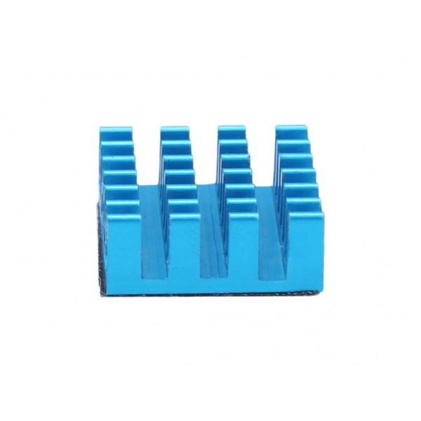 Set Of Blue Aluminum Heatsink For Raspberry Pi