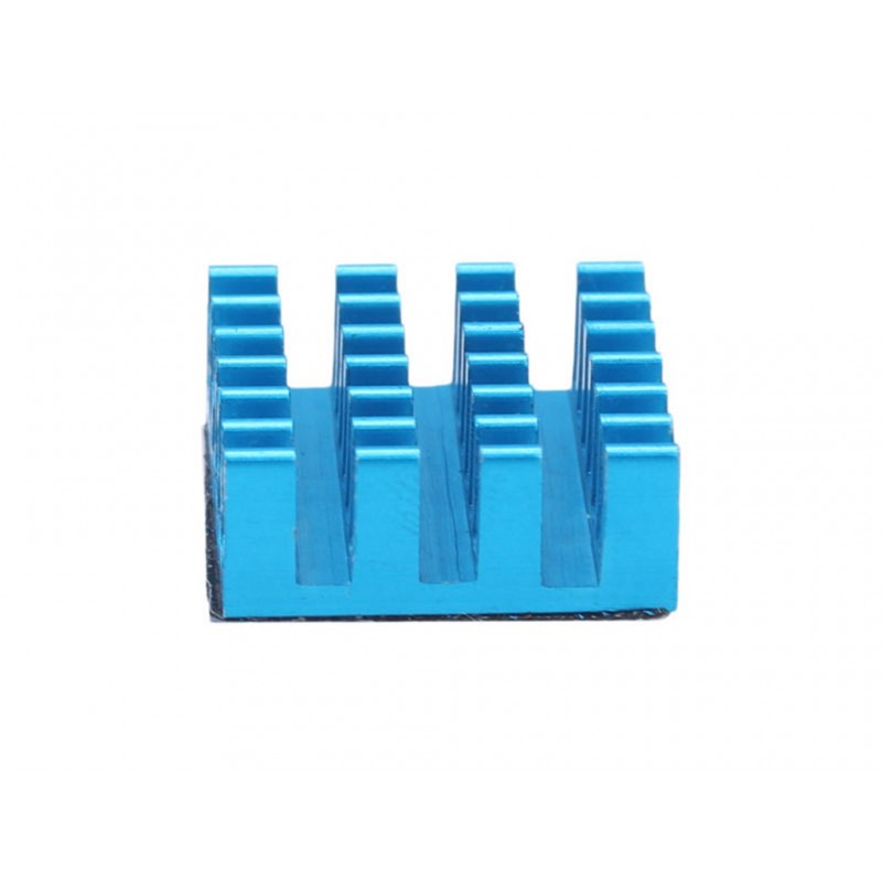 Set Of Blue Aluminum Heatsink For Raspberry Pi