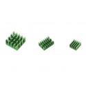 Green 3 In 1 Heat Sink Set Aluminum For Raspberry Pi 4B