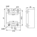 Dc To Ac Ssr 60Da Solid State Relay Module 3 32 Vdc 24 380Vac 60A