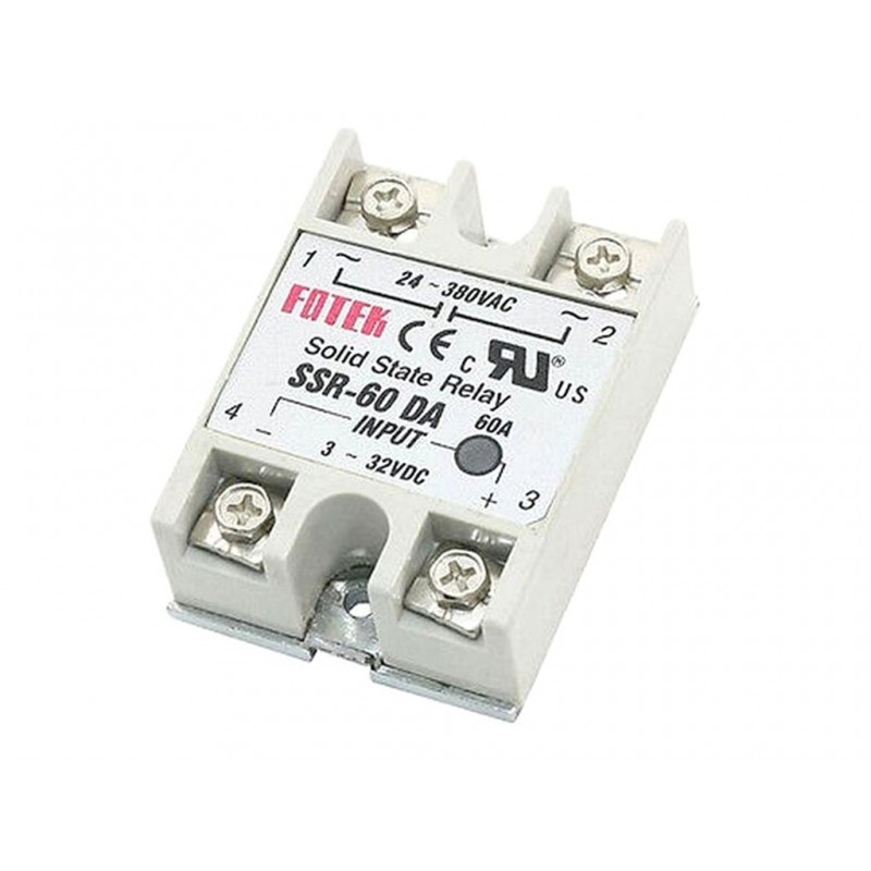 Dc To Ac Ssr 60Da Solid State Relay Module 3 32 Vdc 24 380Vac 60A