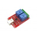 5V 2 Channel Usb Pc Intelligent Control Relay Module