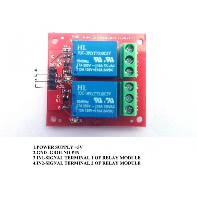 2 Channel 5V Relay Module For Arduino Pic Avr Dsp Arm