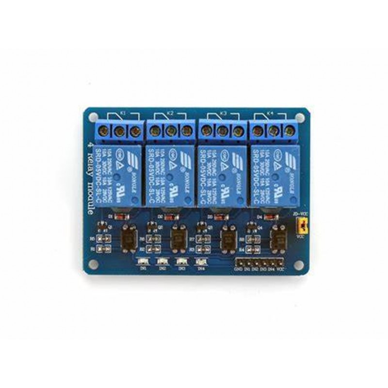 4 Channel Isolated 5V Relay Module Opto Coupler For Arduino Pic Avr Dsp Arm