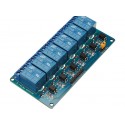 5V 6 Channel Low Level Relay Module With Light Coupling