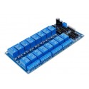 16 Channel 12V Relay Control Board Module With Optocoupler For Arduino Pic Avr Dsp Arm