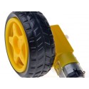 65Mm Robot Wheel For Bo Motors (Yellow)