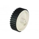 7X2 Cm Wheel 6Mm Shaft Gear Motor White Color