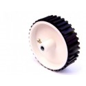 7X2 Cm Wheel 6Mm Shaft Gear Motor White Color