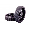 Robot Wheel 10Cm Dia. X 2Cm Width For 6Mm Shaft Motor