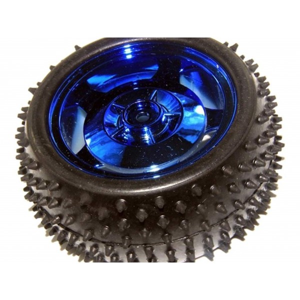 85Mm Large Robot Smart Car Wheel 38Mm Width Surface Blue