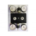 Metal Chassis Medium White Or Black Color With 7*2 4Pcs Wheel 2Pcs Dc Motor 60 Prm With 2Pcs Deadaxcel 