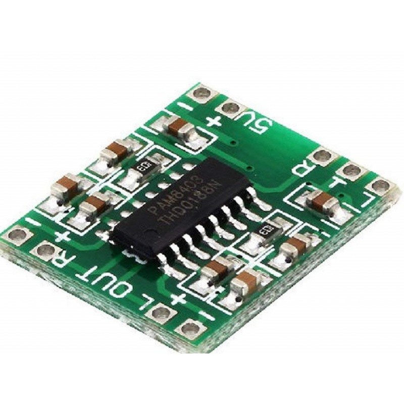 Pam8403 5V Two Channel Stereo Mini Class D 3Wand3W Audio Amplifier