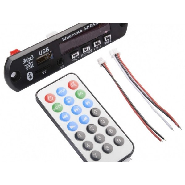 Bluetooth Mp3 Decoding Board Module With Inbuilt Sd Card Slot Usb Fm And Remote Control