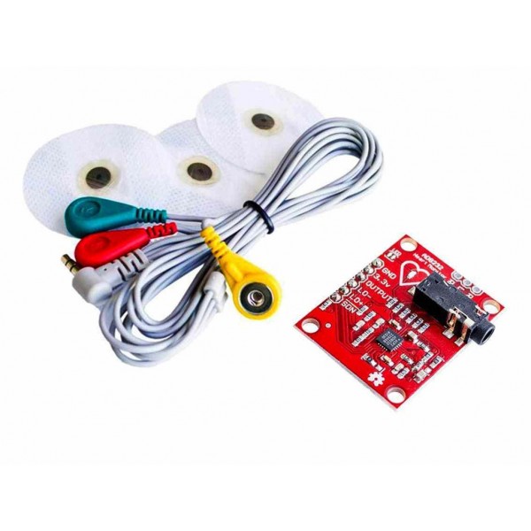 Heart Rate Monitor Kit With Ad8232 Ecg Sensor Module With Electrods