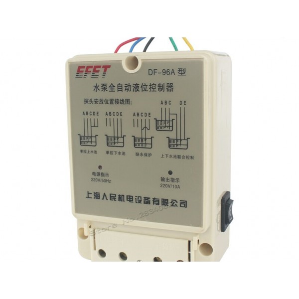 Df 96A Water Automatic Level Controller 10A 220V Electronic Water Liquid Level Detection Sensor Water Pump Controller