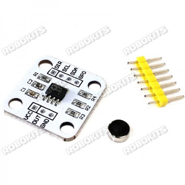 As5600 Absolute Encoder 12 Bit Precision Angle Measurement Sensor With Magnet Wheel