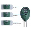 Three Way Soil Meter For Moisture Light Intensity And Ph Testing Meter