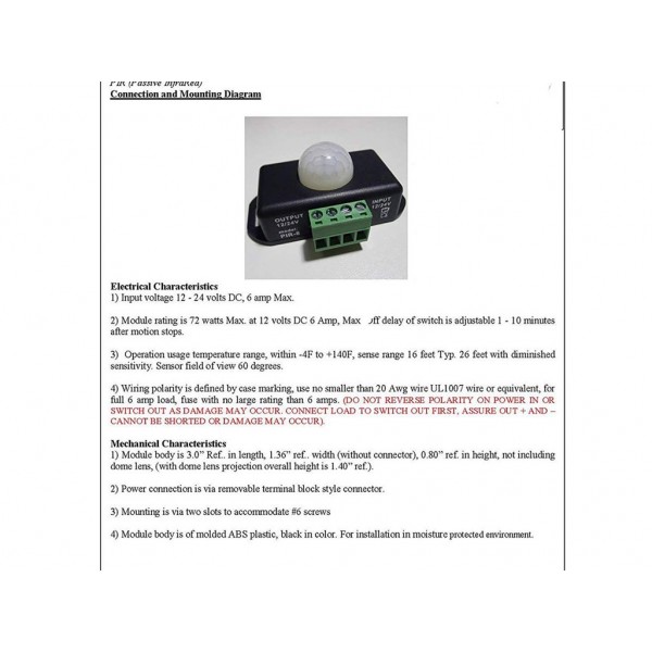 Mini Pir Sensor Module