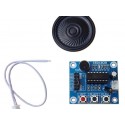 Isd1820 Recording Module Single Voice Board With On Board Mic And Loud Speaker