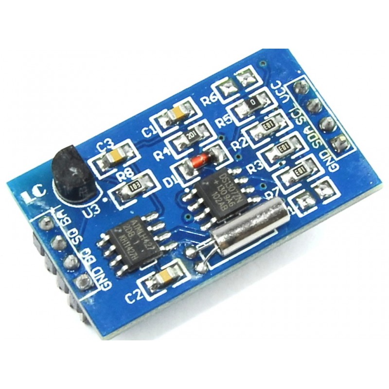 Ds1307 Rtc And At24C128 Eeprom And Ds18B20 Temperature Sensor I2C Module