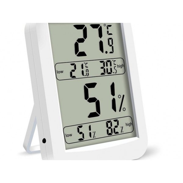Htc 2 Large Screen Thermo Hygrometer Household Indoor And Outdoor Alarm Clock Thermometer Meter Digital Display Electronic With Probe