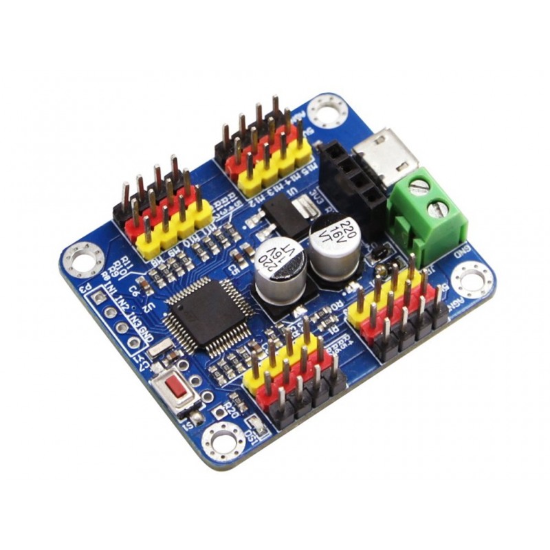 16 Way Steering Gear Control Board Steering Gear Controller Intelligent Robot Serial Port Usb Host Computer App Motor