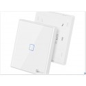New Product Sonoff T2Eu-Tx Mobile Phone Remote Control Wifi Smart Wall Switch 86 European Standard Panel