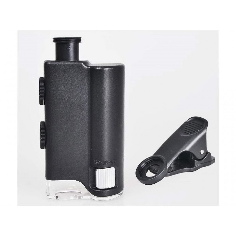 60-100 Times Adjustable Magnifying Glass Phone Magnifying Glass With High Power Light